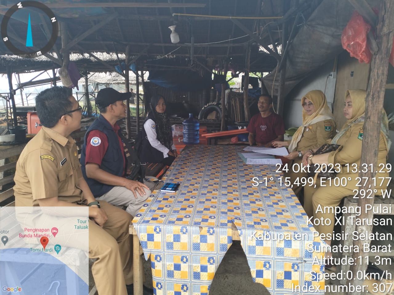 Dampingi Tim Dinas Kelautan dan Perikanan Provinsi Sumatera Barat Identifikasi Kelompok Nelayan