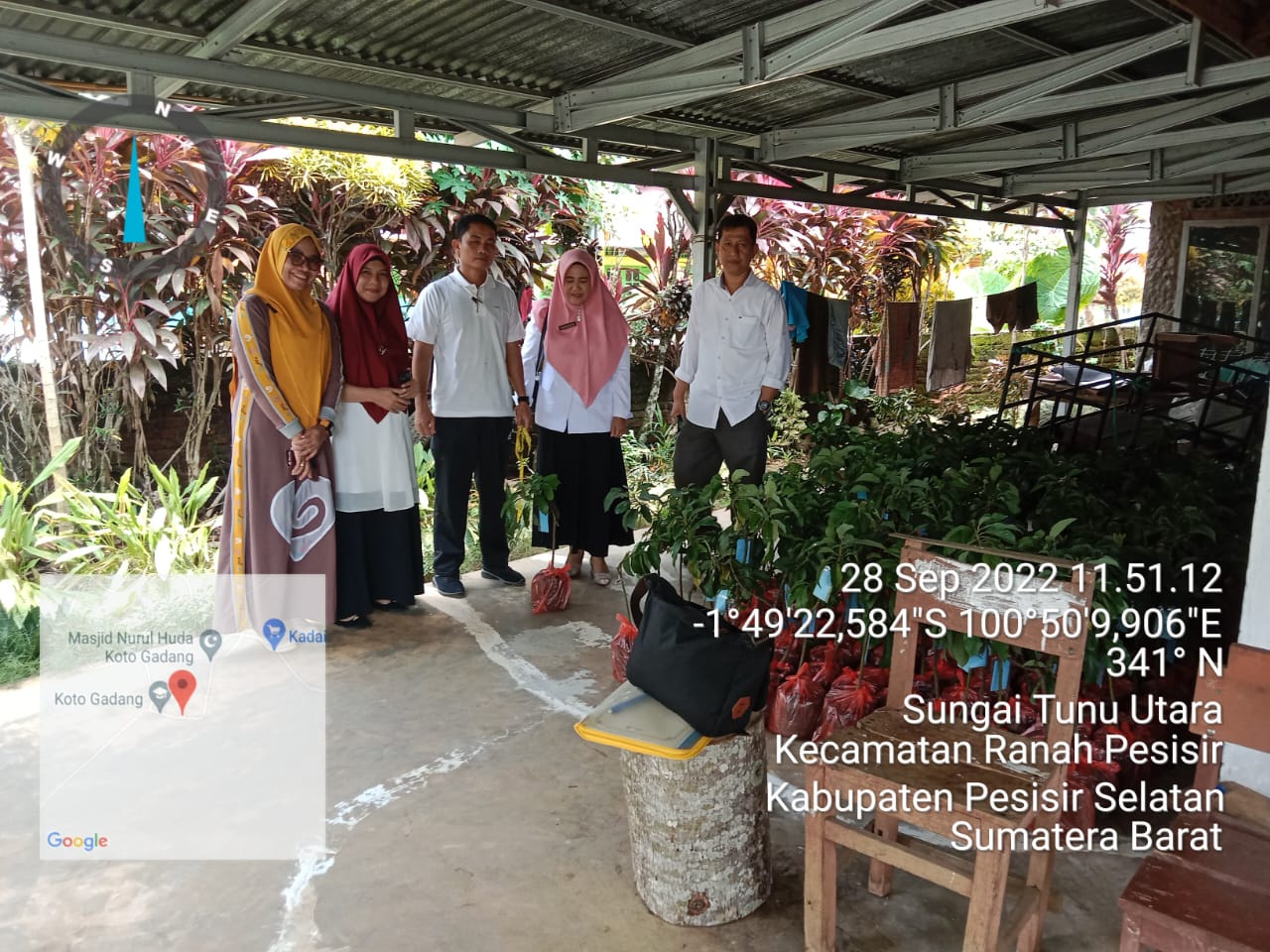 MENDAMPINGI TIM PROPINSI SERAH TERIMA BIBIT POKAT, MANGGIS, DAN KOPI UNTUK KELOMPOK TANI NAGARI MAND