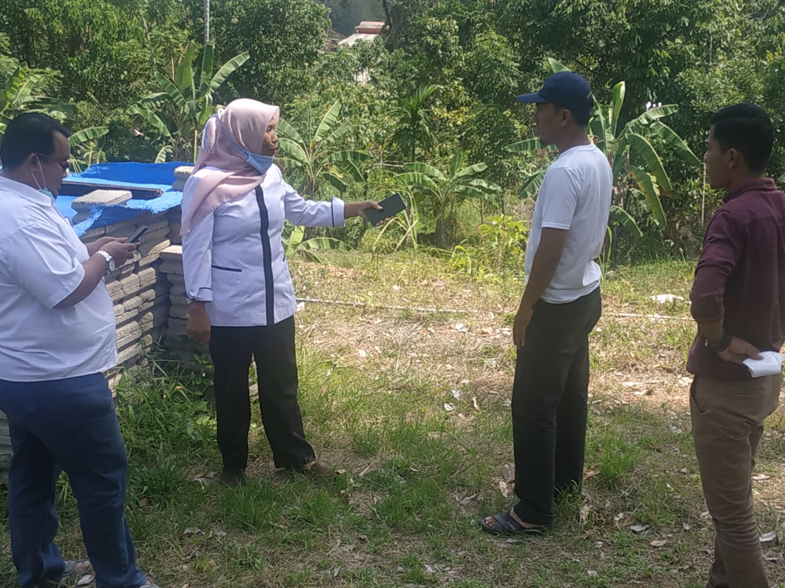 SURVEI DAN PENGUKURAN  LOKASI REHAB UPR  ADIL SEJAHTERA DI KECAMATAN BATANG KAPAS.