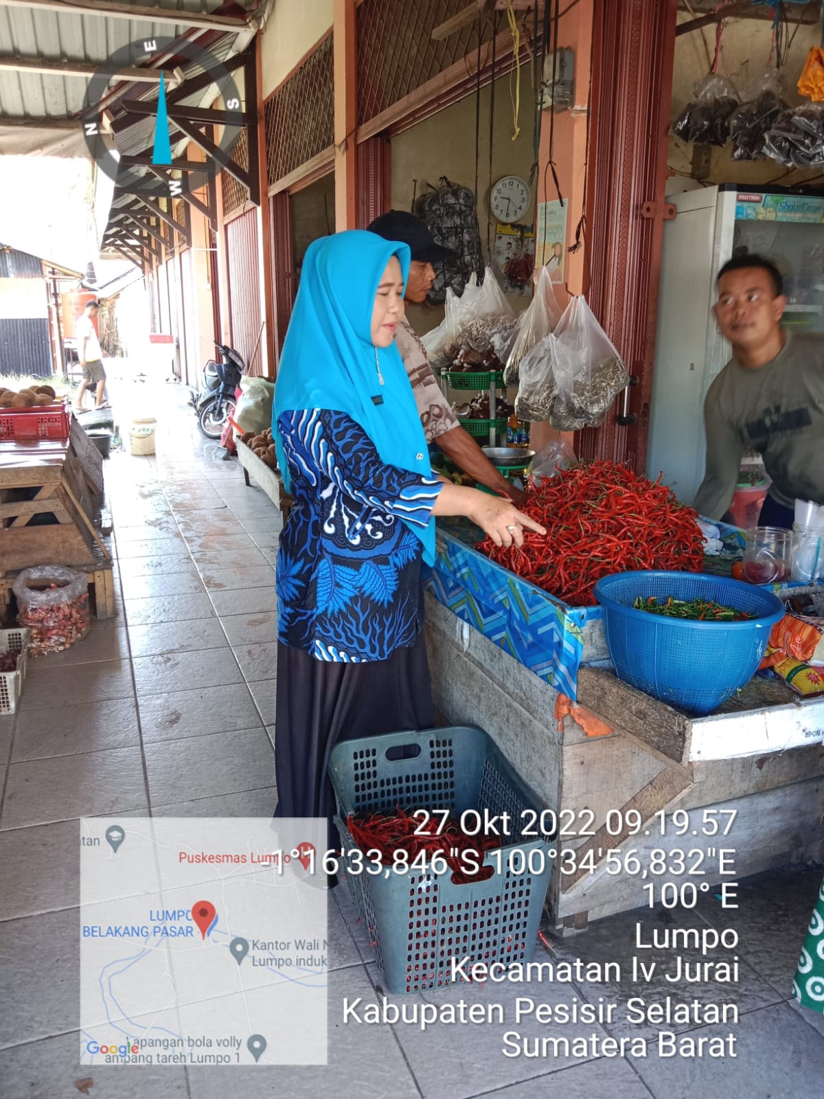 DINAS PERIKANAN DAN PANGAN KAB. PESSEL ADAKAN SURVEI PASAR DI NAGARI LUMPO