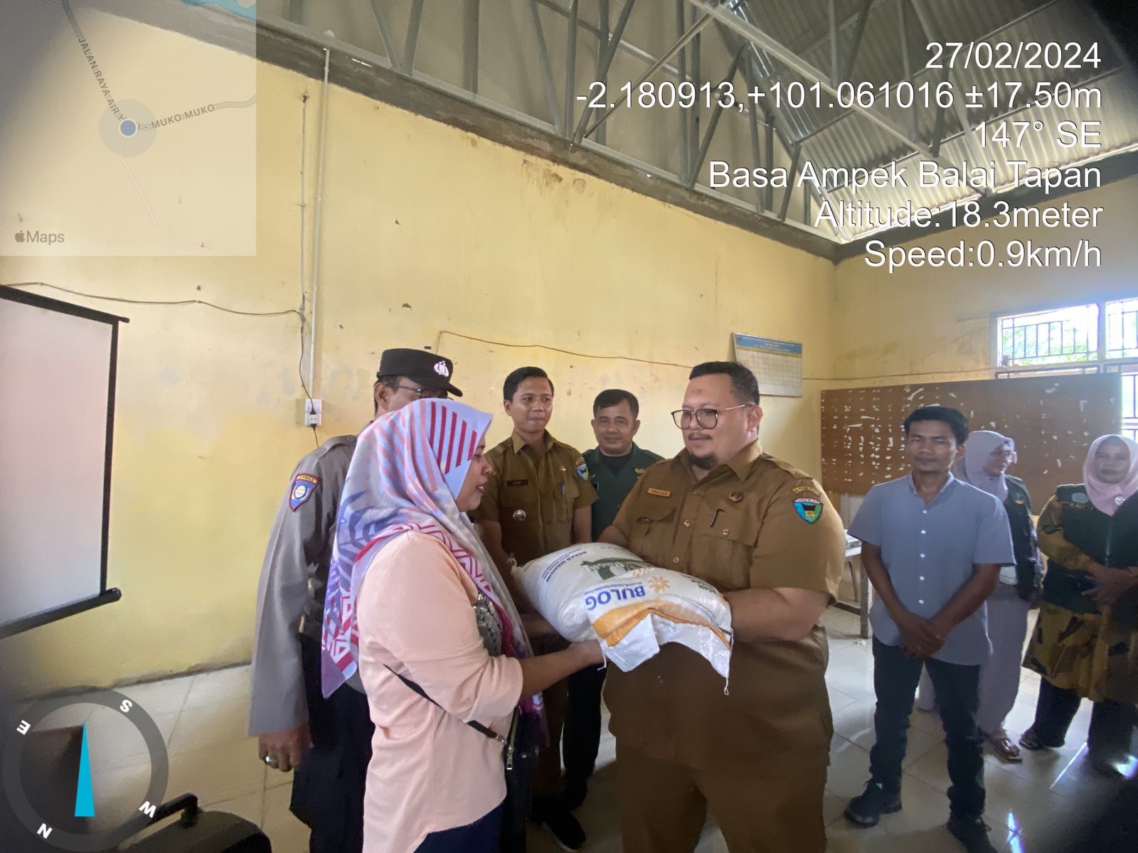 Penyaluran Bantuan Pangan di Kecamatan BAB Tapan dan Kecamatan Silaut